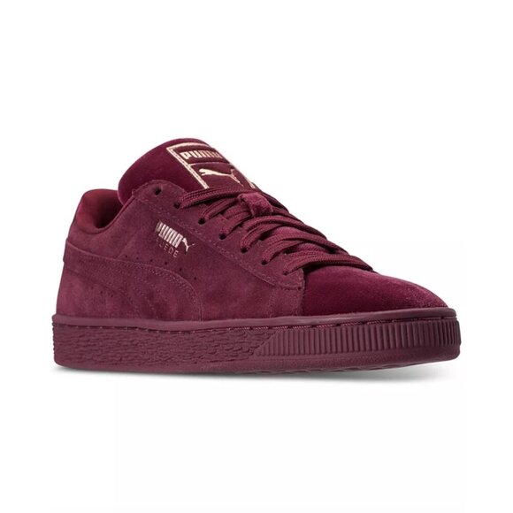 Puma Women's Puma Suede 'Classic Velvet - Dark Jasper' Sneakers, Size 8 - Picture 1 of 14